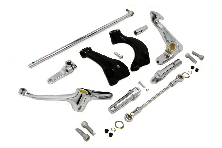 22-0456 - Chrome Forward Control Kit with Pegs by V-Twin