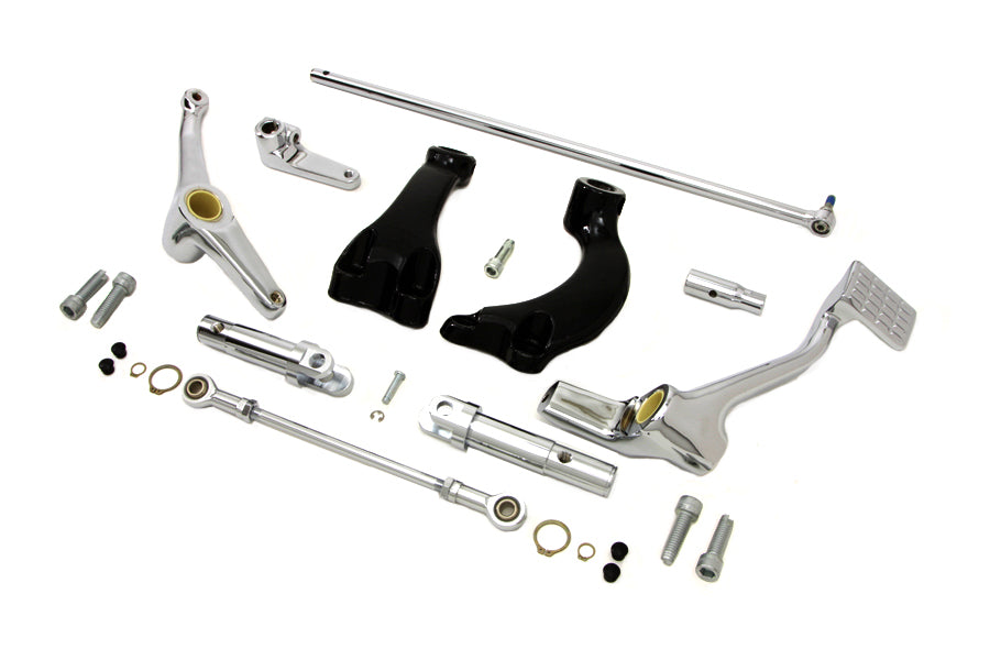 22-0456 - Chrome Forward Control Kit with Pegs by V-Twin