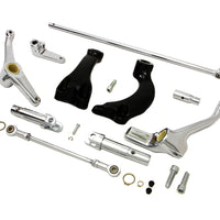 22-0456 - Chrome Forward Control Kit with Pegs by V-Twin