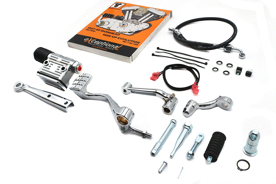 22-0460 - XL Stock Mid Control Kit Chrome by V-Twin