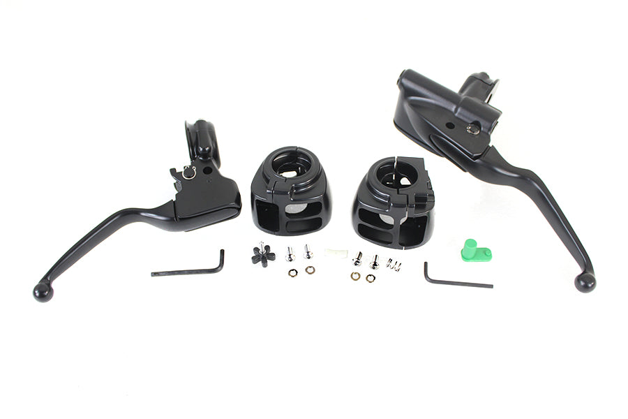 22-0601 - Handlebar Control Kit Black by V-Twin