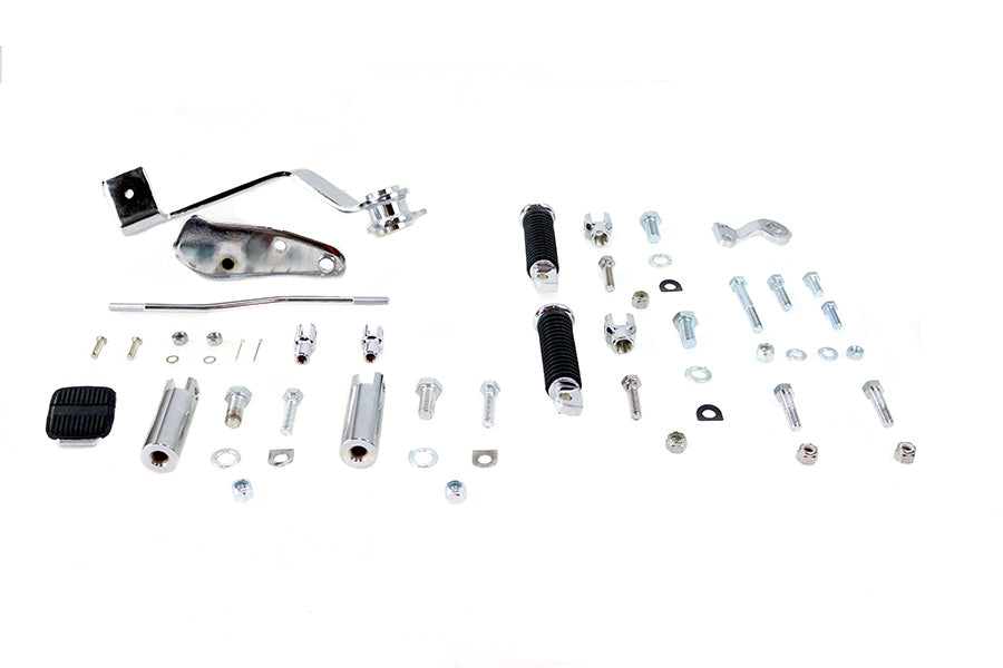 Rigid Forward Brake Pedal Kit Chrome