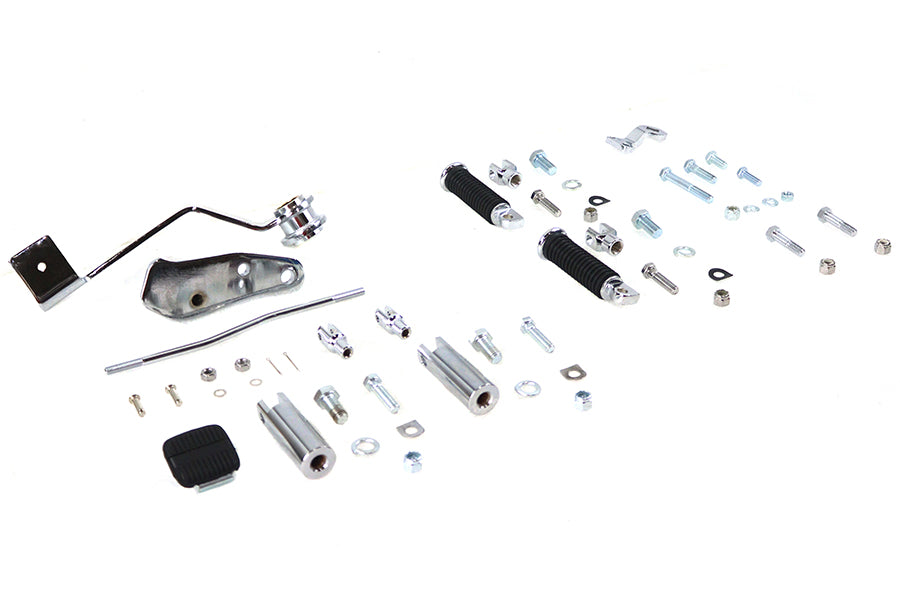 Rigid Forward Brake Pedal Kit Chrome