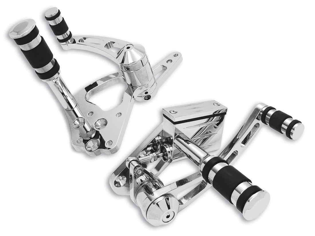 22-0760 - Billet Forward Control Kit Chrome by V-Twin