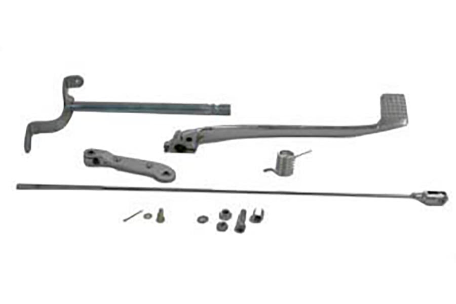 22-0812 - Brake Pedal Linkage Kit Rear Chrome by V-Twin