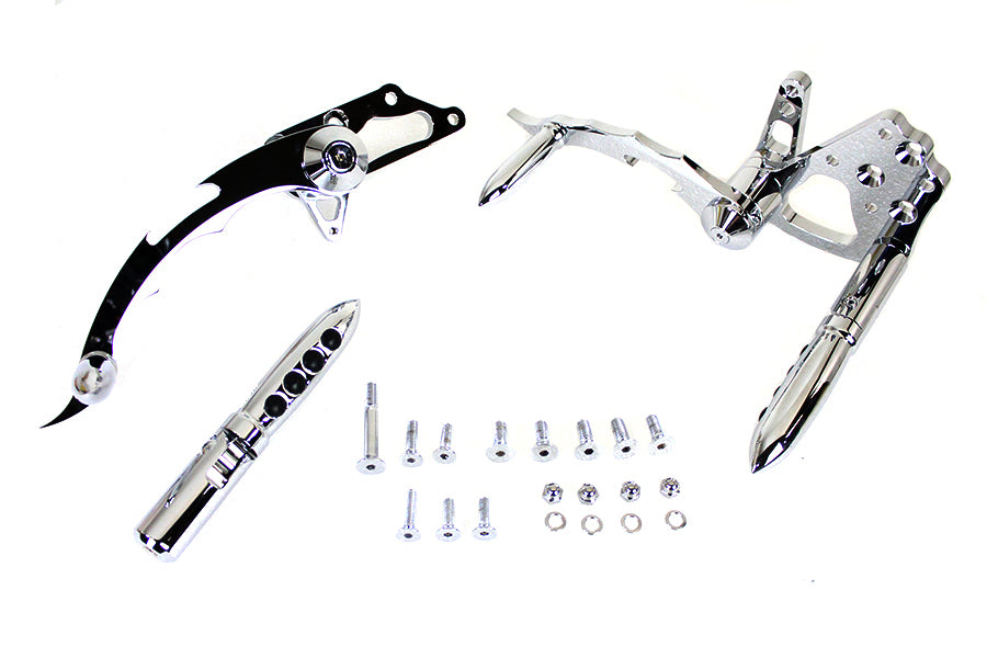 22-0827 - Billet Forward Control Kit Chrome by V-Twin