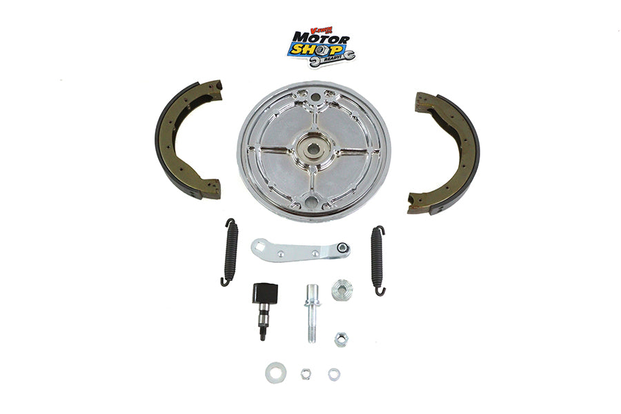 22-0844 - Rear Brake Backing Plate Kit Polished by Motorshop