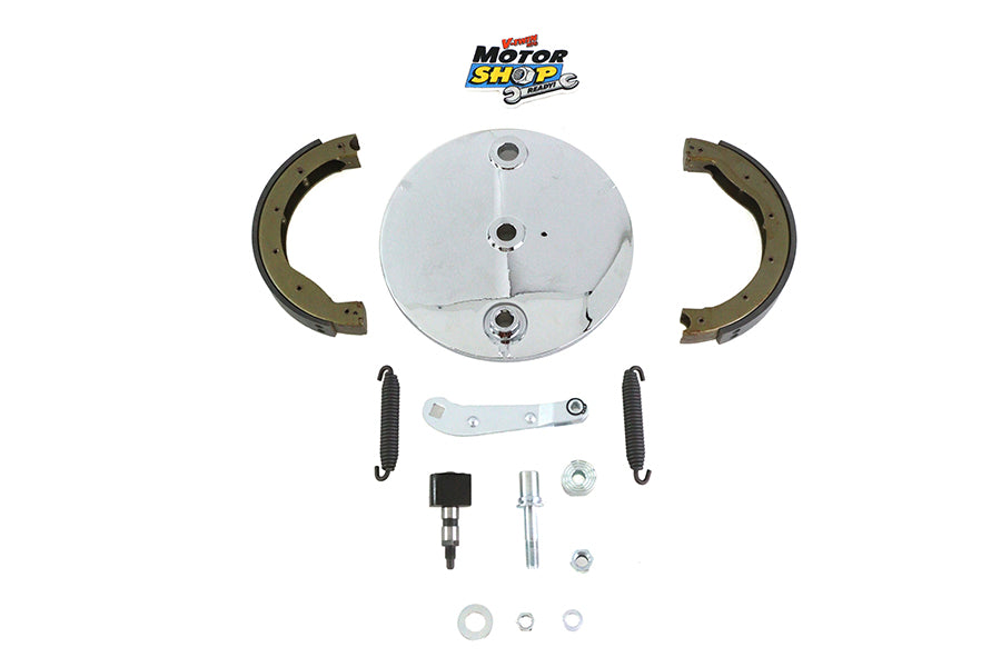 22-0844 - Rear Brake Backing Plate Kit Polished by Motorshop