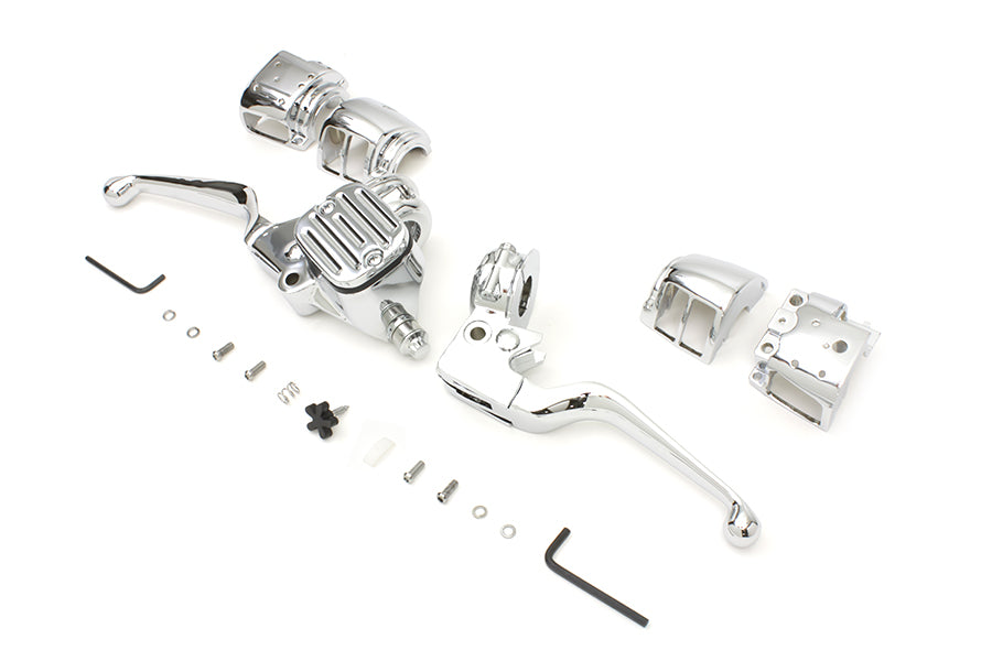 22-0877 - Chrome Handlebar Control Kit by V-Twin