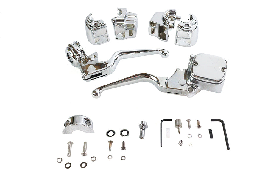 22-0881 - Chrome Handlebar Control Kit by V-Twin