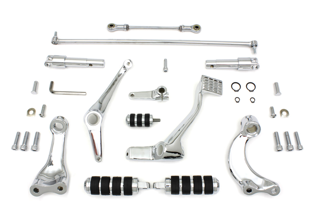 22-0900 - Chrome Forward Control Kit by V-Twin