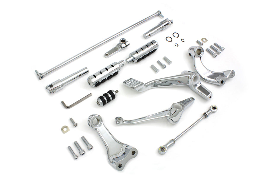 22-0900 - Chrome Forward Control Kit by V-Twin