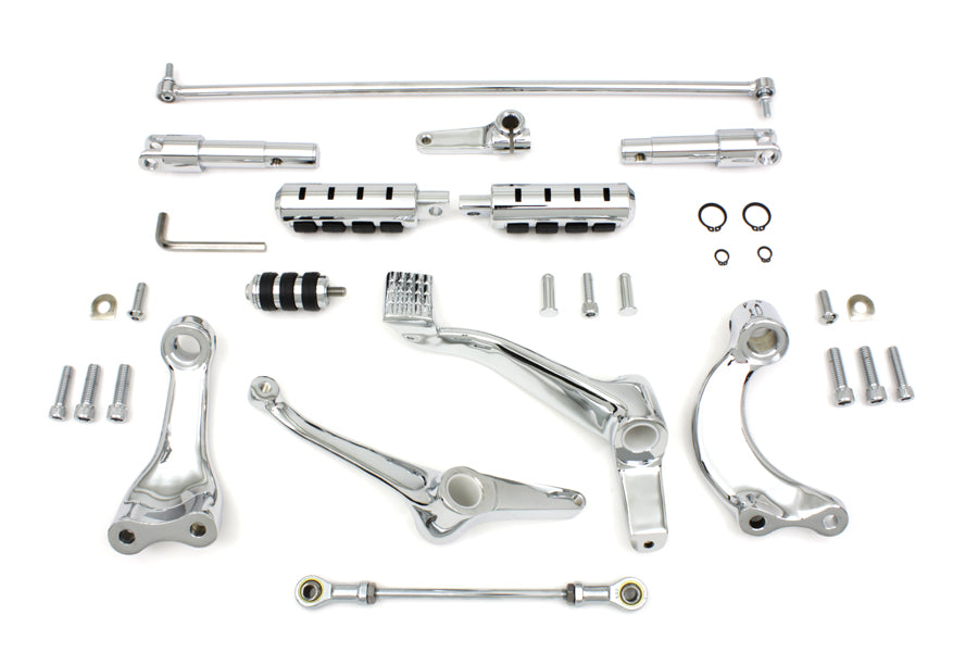 22-0900 - Chrome Forward Control Kit by V-Twin