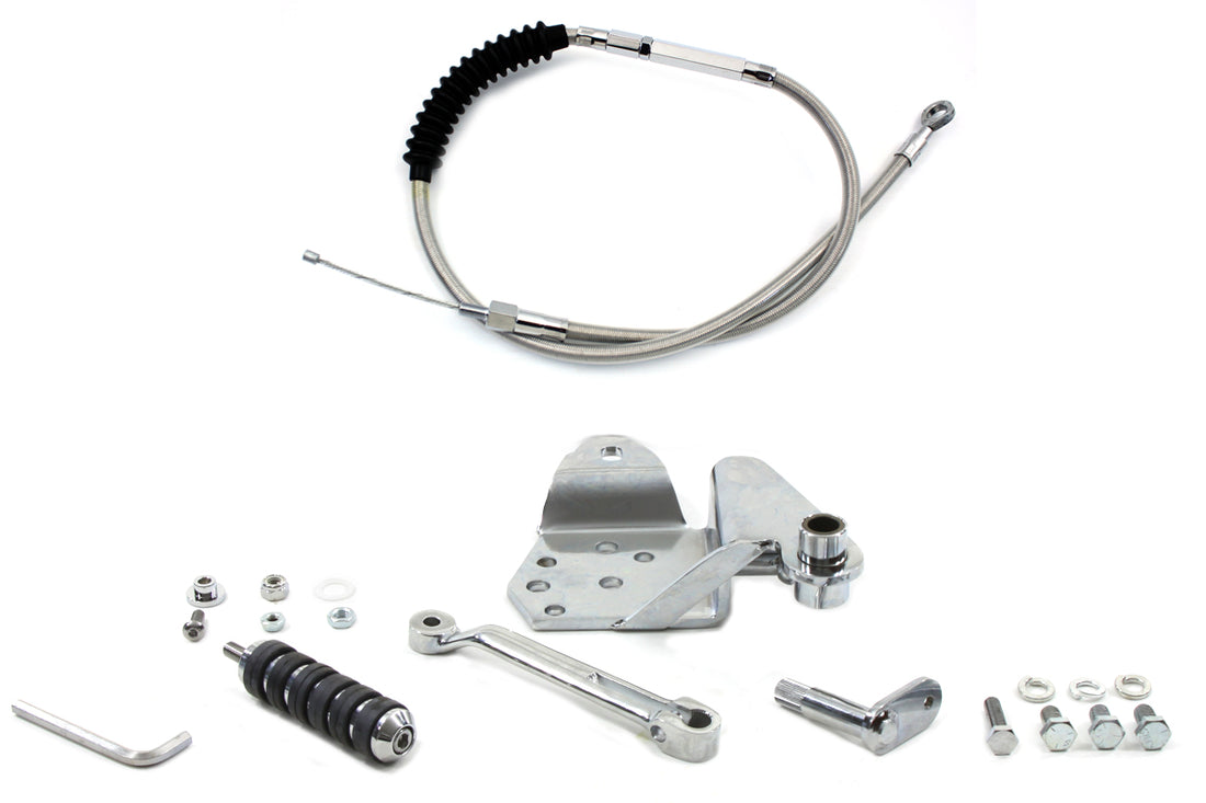 22-0952 - Chrome Foot Clutch Kit by V-Twin