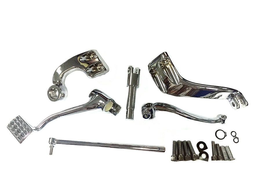 22-0957 - Chrome 3  Extension Mid Control Kit without Footpegs by V-Twin