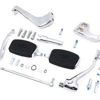 22-0961 - Chrome 3  Extension Mid Control Kit with Mini Footboards by V-Twin