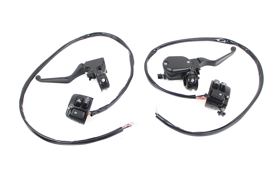22-1526 - Handlebar Control Kit Black by V-Twin