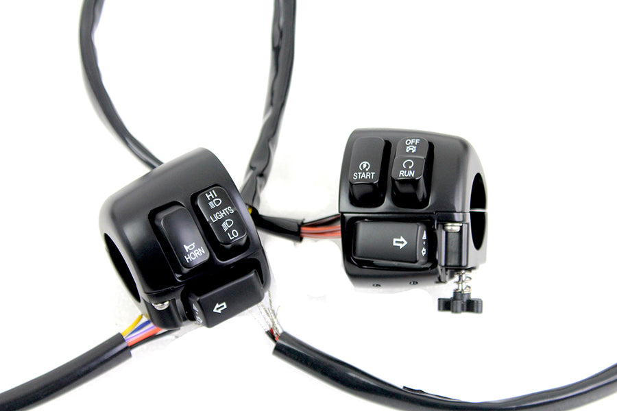 22-1526 - Handlebar Control Kit Black by V-Twin