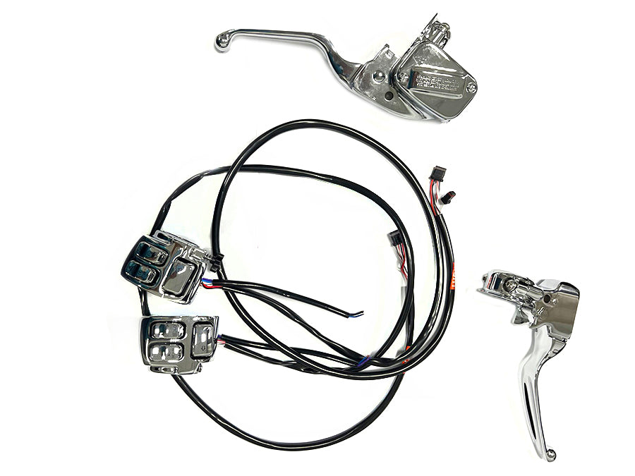 22-1836 - Handlebar Control Kit Chrome by V-Twin