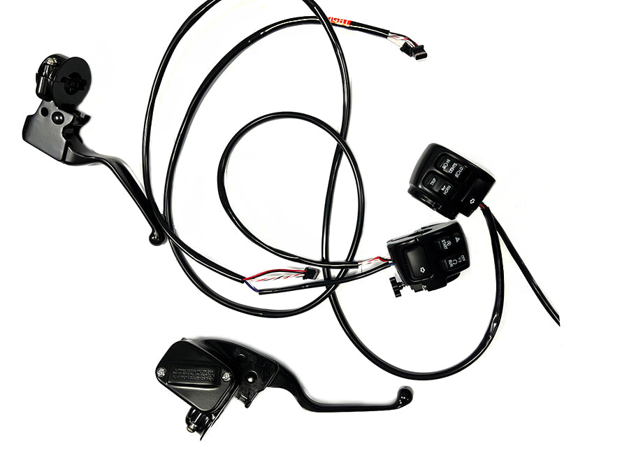 22-1837 - Handlebar Control Kit Black by V-Twin