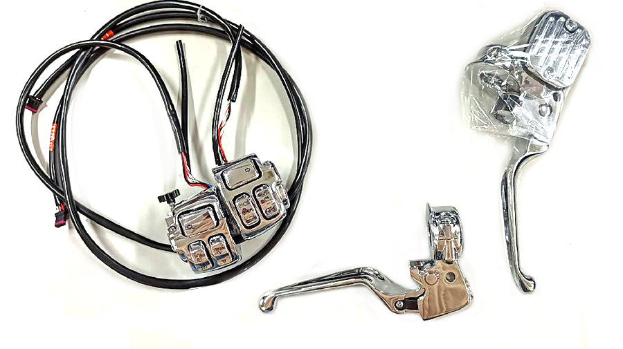 22-1840 - Handlebar Control Kit Chrome by V-Twin