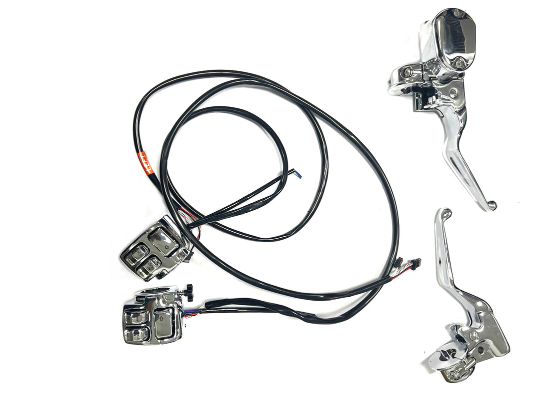 22-1844 - Handlebar Control Kit Chrome by V-Twin