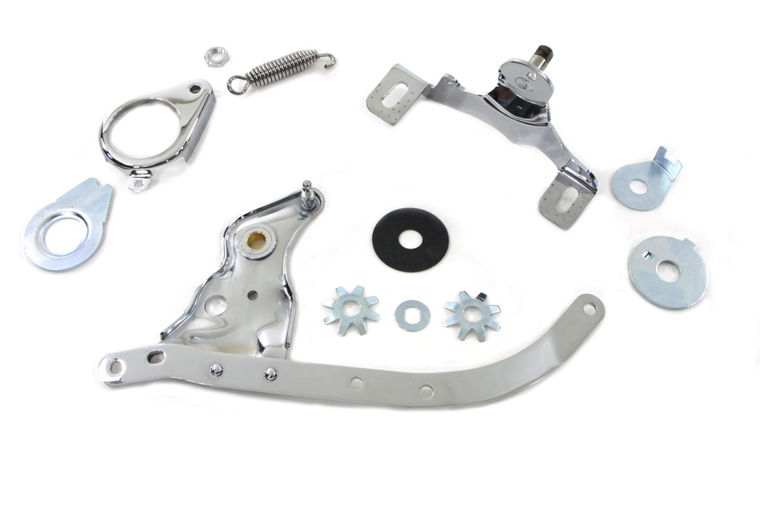 22-1971 - Chrome Foot Clutch Control Assembly by V-Twin