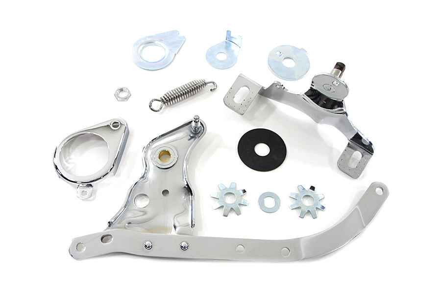 22-1971 - Chrome Foot Clutch Control Assembly by V-Twin