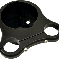 2201-0200 - DRAG SPECIALTIES 1.25" T-Bar Single Gauge Mount - Gloss Black - For '00-'20 OEM Style Gauges 2201-0200