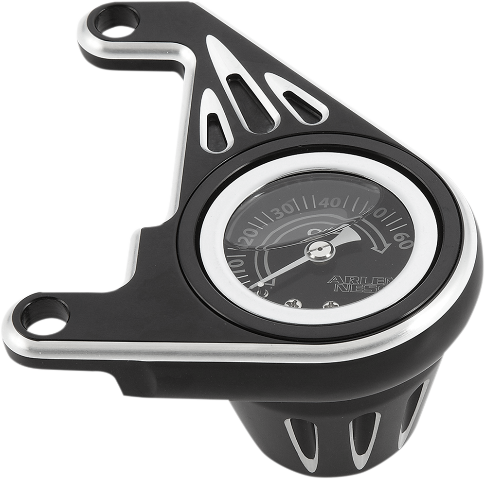 2212-0370 - ARLEN NESS Oil Pressure Gauge Kit - Deep Cut - Black 15-668