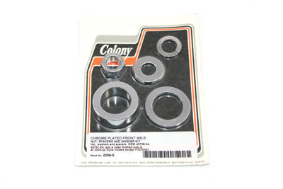 2256-5 - Front Axle Spacer Kit Smooth Style Chrome by Colony