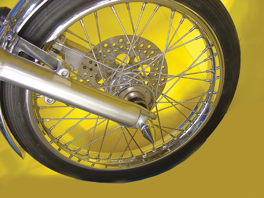 2263-2 - Chrome Front Axle Cover Set Pike Style by Colony