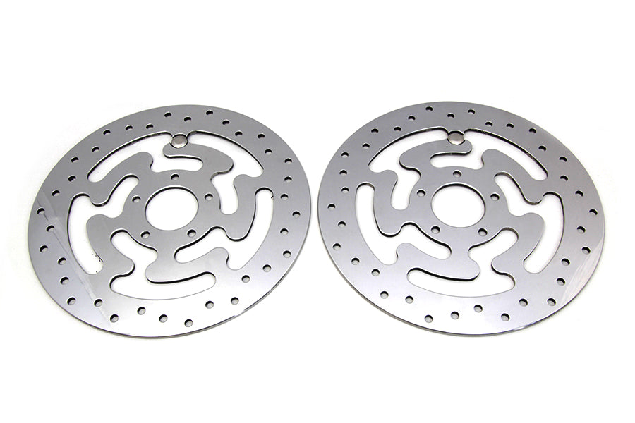 23-0047 - Duro Front Brake Disc Set Polished Stainless Steel by Duro