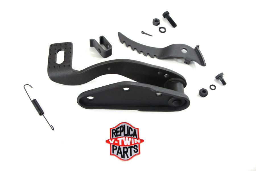 23-0055 - Parkerized Brake Pedal and Plate Kit by V-Twin