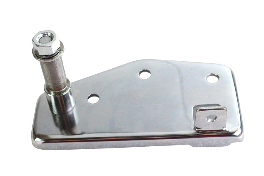 23-0102 - Rear Brake Pedal Mount Plate Chrome by V-Twin