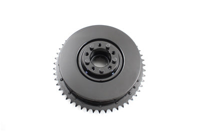 23-0248 - Cast Rear Mechanical Brake Drum Black by V-Twin