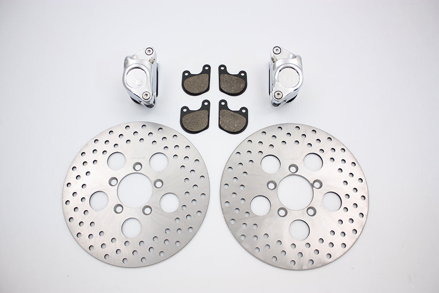 23-0259 - Front Dual Disc Calipers and 10 inch Disc Kit by V-Twin