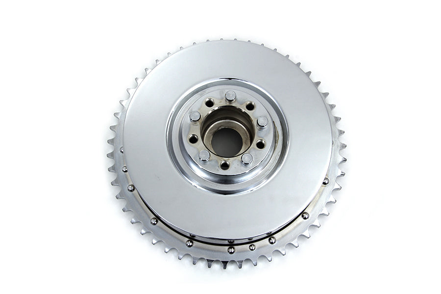 23-0291 - Cast Rear Mechanical Brake Drum Chrome by V-Twin