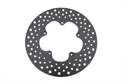 23-0302 - 11-1/2  Drilled Front Brake Disc Clover Leaf Style by Edart