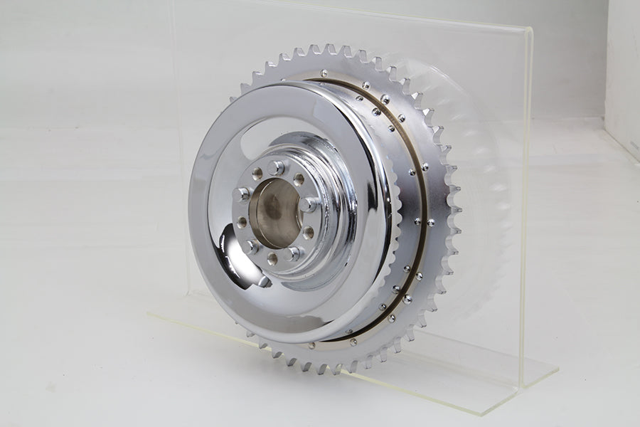 23-0429 - Mechanical Brake Drum Chrome by V-Twin