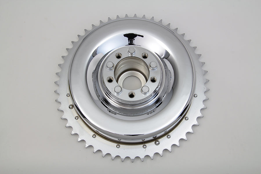 23-0429 - Mechanical Brake Drum Chrome by V-Twin
