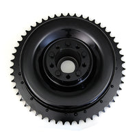 23-0430 - Rear Mechanical Brake Drum Black by V-Twin