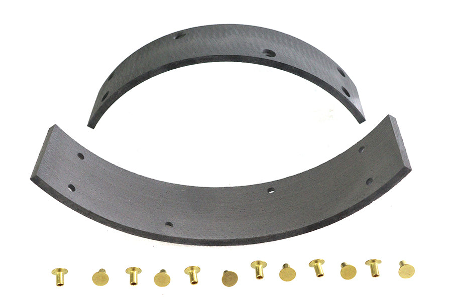 23-0504 - Rear Brake Shoe Linings with Rivets by Duro