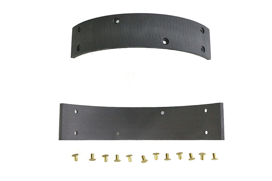 23-0504 - Rear Brake Shoe Linings with Rivets by Duro