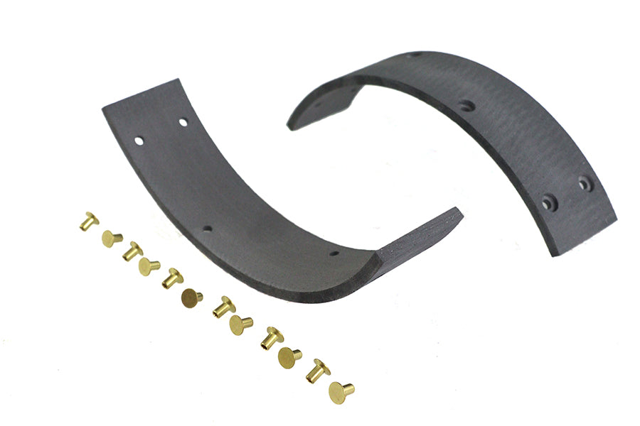 23-0504 - Rear Brake Shoe Linings with Rivets by Duro
