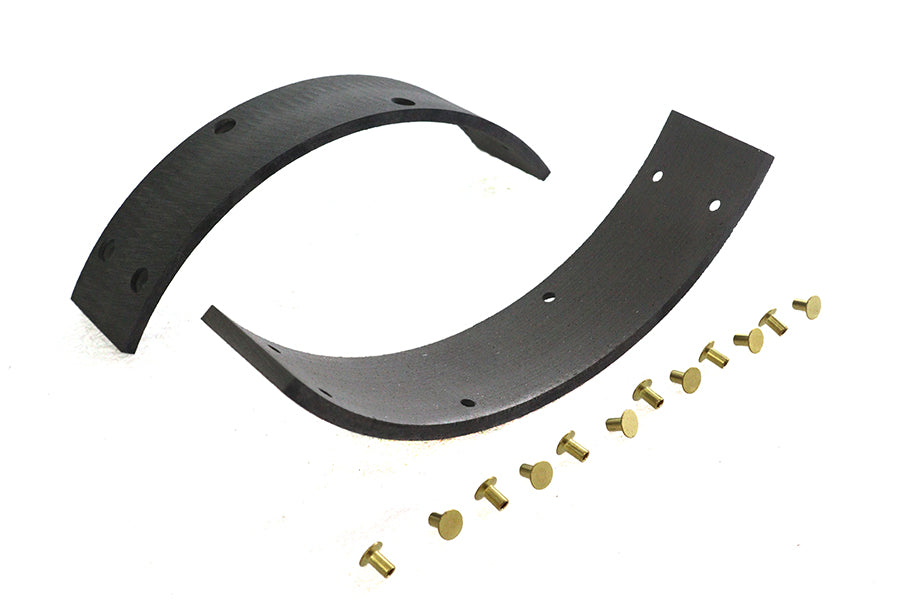 23-0504 - Rear Brake Shoe Linings with Rivets by Duro