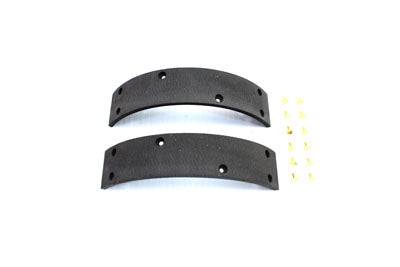 23-0506 - Front Brake Shoe Linings with Rivets by Duro