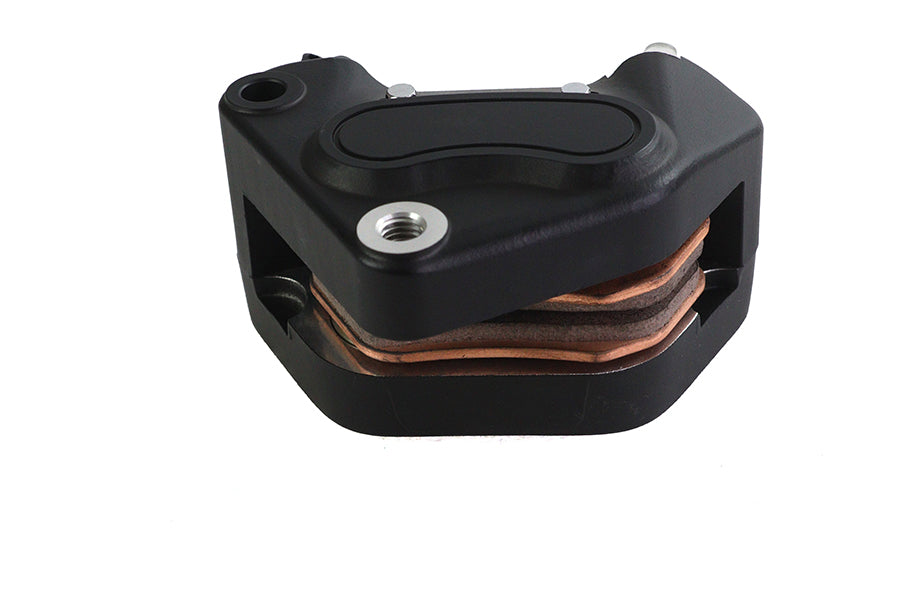 23-0529 - Black Front 4 Piston Left Side Caliper by Edart