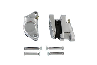 23-0550 - Chrome 1-Piston Front Brake Caliper Set by Duro