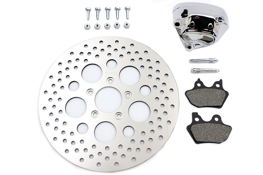 23-0561 - 11.5 inch Chrome Front Caliper Kit by V-Twin